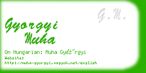 gyorgyi muha business card